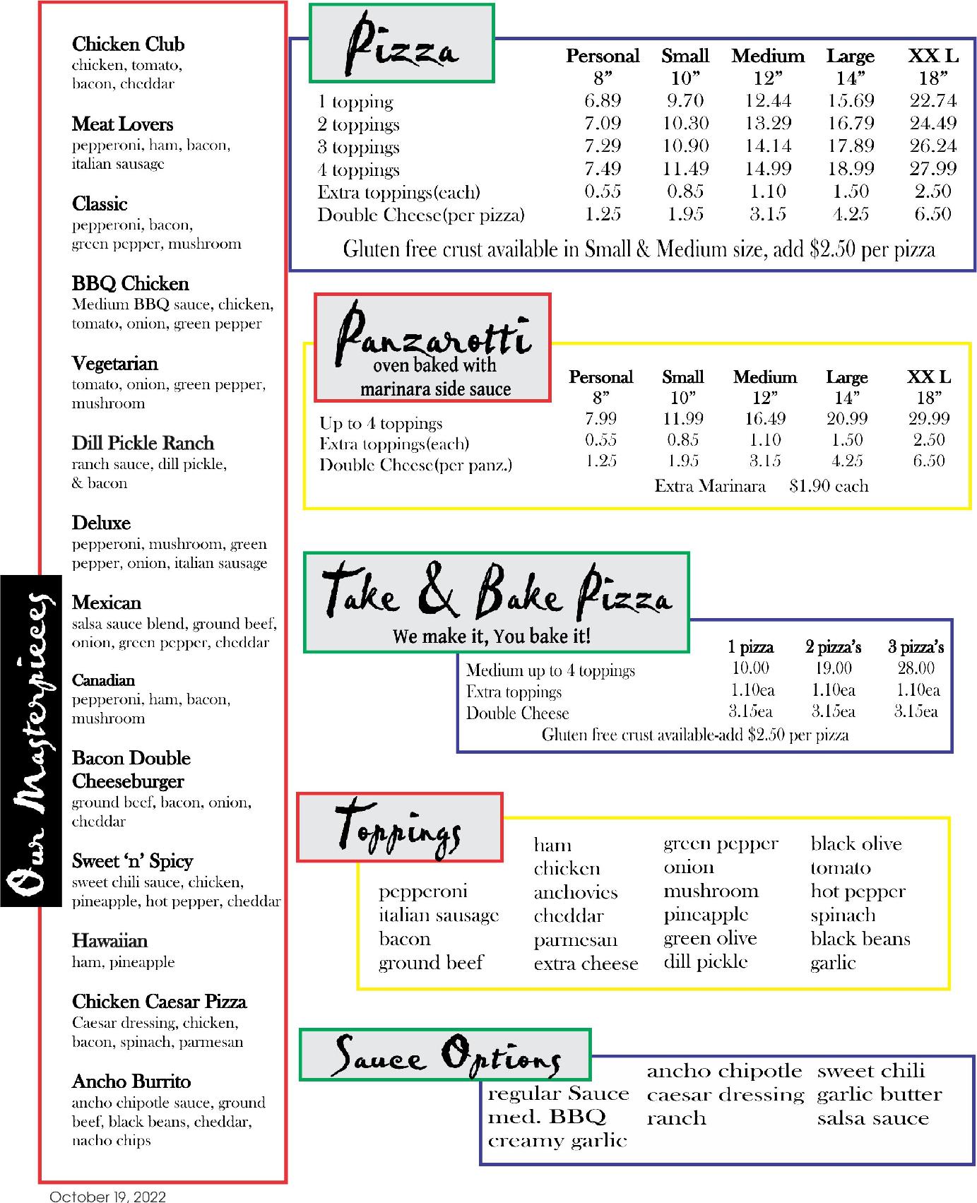 Pizza Picasso, Glencoe, Ontario